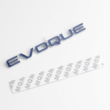 Load image into Gallery viewer, 3D Metal Alloy Car Rear Trunk Emblem Sticker for Land Rover EVOQUE Logo Range Rover Velar Sport Discovery 2 3 4 Defender L322
