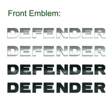 Load image into Gallery viewer, Refitting Car Front Hood Badge Rear Trunk Sticker Emblem for Land Rover DEFENDER Letters Badge Decal Decoration

