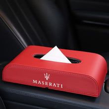 Load image into Gallery viewer, 1 Pcs New Car Style PU Quality Tissue Box for Maserati Levante Gran Turismo Ghibli Quattroporte Coupe GT Gransport Coupe GC

