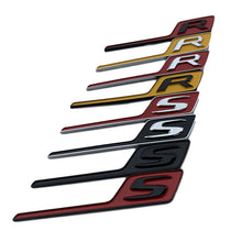 Load image into Gallery viewer, Abs Auto Rear Emblem Sticker Car Styling for Mercedes Benz AMG GTR GTS C63S E63S GLC63S GLE63S Long R S Letter Badge Decal
