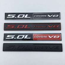 Load image into Gallery viewer, 5.0L Coyote V8 5.0L for Ford F150 FX4 Mustang GT 5.0 Car Hood Fender Trunk Rear Bonnet Nameplate Decal Emblem Badge Sticker
