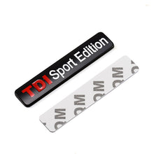 Load image into Gallery viewer, Metal Red TDI Sport Edition Logo Turbo Car Letter Sticker Emblem Badge Decals for VW POLO GOLF CC JETTA GTI TOUAREG
