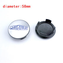 Load image into Gallery viewer, 58mm Jaguar Wheel Center Caps
