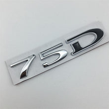 Load image into Gallery viewer, 3D Car Trunk Sticker Rear Badge Emblem Styling for Tesla Model 3 ModelS ModelX Roadster 75D 85D 90D 100D Letter Logo Accessories
