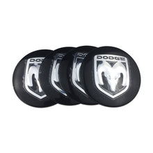 Load image into Gallery viewer, Dodge Wheel Center Cap Stickers Black 56.5mm
