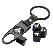 Load image into Gallery viewer, 4pcs Mitsubishi  Valve Caps+Keychain
