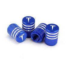 Load image into Gallery viewer, 4pcs Tesla Logo Tire Valve Caps
