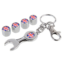 Load image into Gallery viewer, Auto Tyre Decoration for Toyota Mitsubishi Jaguar Land Rover Subaru Skoda Lexus JEEP Wheel Tire Valve Caps Rim Sticker Flag
