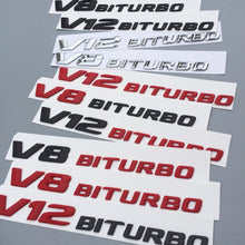 Load image into Gallery viewer, For Mercedes Benz AMG E63 C63 CLS63 GLE63 S63 G63 GL63 S63L SL63 GLS63 GLC63 V8 V12 BITURBO Fender Emblems Badges Emblem Sticker
