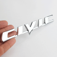 Load image into Gallery viewer, For CIVIC Emblem Car Rear Trunk Sticker for Honda Civic Mugen Accord Odyssey Fit JAZZ CRV Auto Tail Body Badge Decal Car Styling
