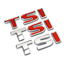 Load image into Gallery viewer, 1Pcs New 3D Metal TSI Car Side Fender Rear Trunk Emblem Badge Decals for VW Volkswagen Sagitar Golf Magotan Golf Tiguan Passat
