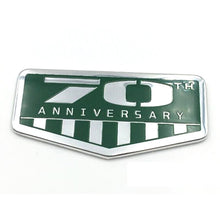 Load image into Gallery viewer, 70th Car Stickers Metal Emblem Badge Decal for Jeep Wrangler Cherokee Compass Patriot 70th Anniversary Emblem Stickers
