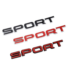 Load image into Gallery viewer, Metal Sport Badge Car Rear Trunk Sticker for Land Rover Range Rover Sport Evoque Velar Discovery 2 3 Defender L322 Auto Emblem
