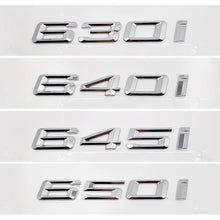 Load image into Gallery viewer, BMW 530i 535i 540i 640i 645i 650i Letter Rear Tail Emblem Sticker
