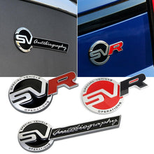Load image into Gallery viewer, Auto Decal for Land Rover SVR SV Autobiography Range Rover Freelander Evoque Discovery 2 3 4 3 Defender Sport Rear Side Emblem

