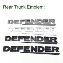 Load image into Gallery viewer, Refitting Car Front Hood Badge Rear Trunk Sticker Emblem for Land Rover DEFENDER Letters Badge Decal Decoration
