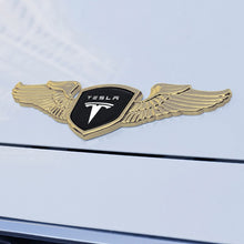 Load image into Gallery viewer, Car Front Hood Emblem Sticker for Tesla Model 3  Coil Screen Model S Model X Android Roadster Auto Logo Badge Decal Accessories
