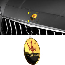 Load image into Gallery viewer, Maserati Logo Front Hood Emblem Sticker
