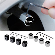 Load image into Gallery viewer, Tire Cap Valve Stem Caps Anti Theft Wheel Core Tool Decoration with Car Logo For Honda Mazda Kia BMW Audi Fiat Volvo Renault VW
