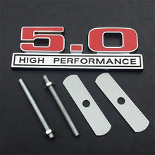 Load image into Gallery viewer, Car Front Grill Emblem Sticker for Ford Mustang 5.0 High Performance Logo Grille Badge Auto Side Trunk Rear Sticker Accessories
