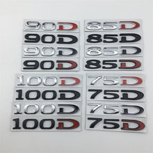 Load image into Gallery viewer, 3D Car Trunk Sticker Rear Badge Emblem Styling for Tesla Model 3 ModelS ModelX Roadster 75D 85D 90D 100D Letter Logo Accessories
