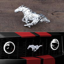 Load image into Gallery viewer, Zinc Alloy Black Silver Horse Logo Emblem for Ford Mustang Focus Mondeo Fiesta Grill Trunk Sticker Badge Decoration Accessories
