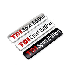 Load image into Gallery viewer, Metal Red TDI Sport Edition Logo Turbo Car Letter Sticker Emblem Badge Decals for VW POLO GOLF CC JETTA GTI TOUAREG

