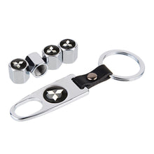 Load image into Gallery viewer, 4pcs Mitsubishi  Valve Caps+Keychain
