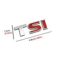 Load image into Gallery viewer, 1Pcs New 3D Metal TSI Car Side Fender Rear Trunk Emblem Badge Decals for VW Volkswagen Sagitar Golf Magotan Golf Tiguan Passat
