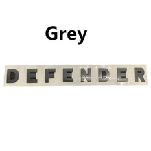 Load image into Gallery viewer, Refitting Car Front Hood Badge Rear Trunk Sticker Emblem for Land Rover DEFENDER Letters Badge Decal Decoration
