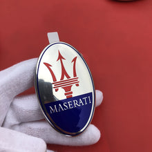 Load image into Gallery viewer, Maserati Logo Front Hood Emblem Sticker
