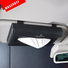 Load image into Gallery viewer, 1 Pcs New Car Style PU Quality Tissue Box for Maserati Levante Gran Turismo Ghibli Quattroporte Coupe GT Gransport Coupe GC
