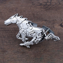 Load image into Gallery viewer, Zinc Alloy Black Silver Horse Logo Emblem for Ford Mustang Focus Mondeo Fiesta Grill Trunk Sticker Badge Decoration Accessories
