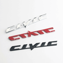 Load image into Gallery viewer, For CIVIC Emblem Car Rear Trunk Sticker for Honda Civic Mugen Accord Odyssey Fit JAZZ CRV Auto Tail Body Badge Decal Car Styling
