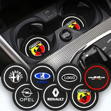 Load image into Gallery viewer, 2Pcs Car Emblem Non-Slip Pad Water Cup Holder Mat
