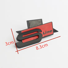 Load image into Gallery viewer, Metal Sticker Emblem Audi SLine Logo 8.3x3cm
