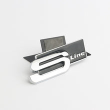 Load image into Gallery viewer, Metal Sticker Emblem Audi SLine Logo 8.3x3cm
