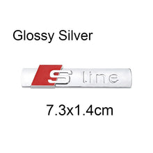 Load image into Gallery viewer, S Line Logo Sticker Metal Alloy Car Badge SLine Emblem Audi
