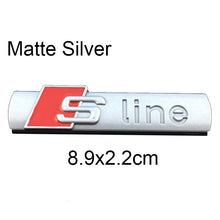 Load image into Gallery viewer, S Line Logo Sticker Metal Alloy Car Badge SLine Emblem Audi
