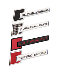Load image into Gallery viewer, Supercharged Sticker Audi Emblem Aluminum Alloy Badge
