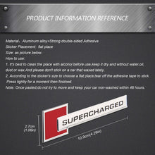 Load image into Gallery viewer, Supercharged Sticker Audi Emblem Aluminum Alloy Badge
