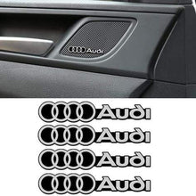 Load image into Gallery viewer, 4pcs Audi Door Speaker Emblem Stickers
