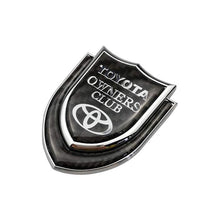 Load image into Gallery viewer, Toyota Owners Club Shield Emblem Sticker
