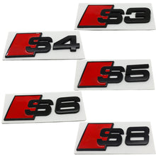 Load image into Gallery viewer, S3 S4 S5 S6 S8 Car Trunk Emblem Audi Black , Metal
