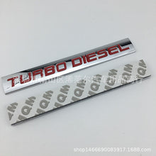 Load image into Gallery viewer, TURBO DIESEL Silver Emblem Sticker
