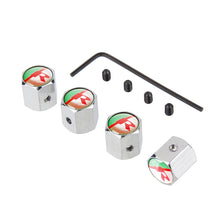 Load image into Gallery viewer, 4pcs Jaguar R Logo Anti Theft Tire Valve Caps
