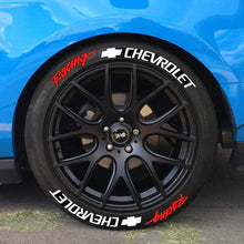 Load image into Gallery viewer, 4/8pcs Chevrolet Racing Letter Wheels Tire Stickers
