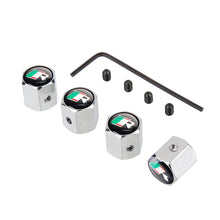 Load image into Gallery viewer, 4pcs Jaguar R Logo Anti Theft Tire Valve Caps

