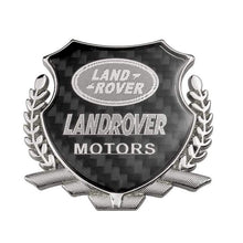 Load image into Gallery viewer, Land Rover Motors Carbon Shield Logo Emblem
