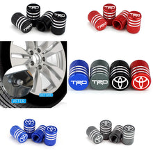 Load image into Gallery viewer, 4pcs Toyota /TRD Logo Tire Valve Caps
